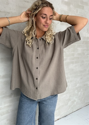 Allegra skjorte Ash Stripe Boii Studios 